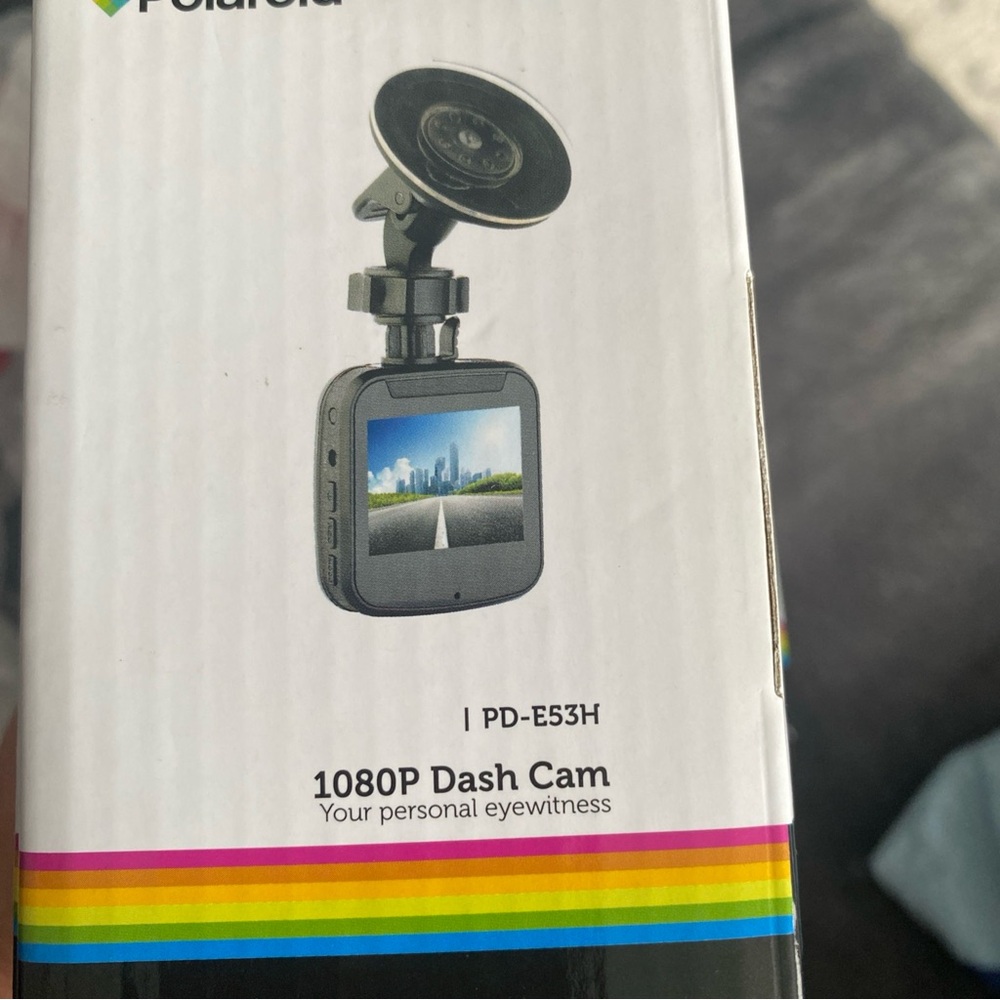 Polaroid Black Dash Cam with Colorful Accents - Picture 2 of 4